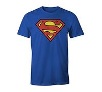 cotton division - HSUPTS1240 - Superman T-Shirt - Men, Azul (Cobalt), XL
