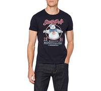 cotton division Men's MEGHOSDTS011 T-Shirt, Navy Blue, XL
