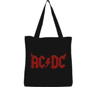 cotton division Tote Bag ACDC Logo, Reference: BWACDCRBB001, Black, 38 x 40 cm