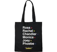 cotton division Tote Bag Friends Ross, Rachel, Chandler..., Reference: BWFRIENBB002, Black, 38 x 40 cm