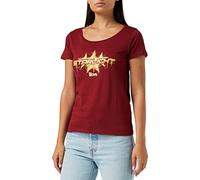 cotton division Women's WOTBOYSTS001 T-Shirt, Burgundy, XL