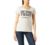 cotton division Women's Woghosdts018 T-Shirt, White Melange, Large
