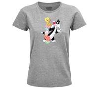 cotton division Women's Woloonets095 T-Shirt, Melange Grey, XXL