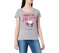 cotton division Women's Wopeanuts053 T-Shirt, Melange Grey, M