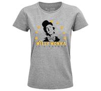cotton division Women's Wowonkats003 T-Shirt, Melange Grey, XL