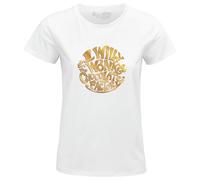 cotton division Women's Wowonkats005 T-Shirt, White, M