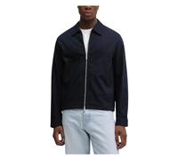 Cotton Dobby Blouson Jacket - male - Calvin Klein - Light Jackets - Blue - 2XL - Jackets 2XL