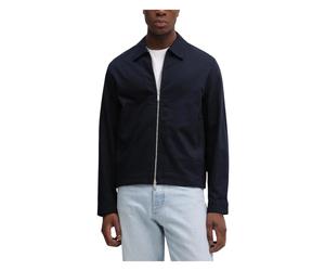 Cotton Dobby Blouson Jacket - male - Calvin Klein - Light Jackets - Blue - 2XL - Jackets 2XL