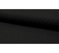 Cotton Dobby Dressmaking Fabric Craft Material - Black, 1MTR 142cmx100cm