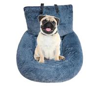 Cotton Dog Car Seat Detachable, Washable, Leash, Strap | Dog Car Travel Carrier Bed for Front Back, Fits Trucks SUV Pickup