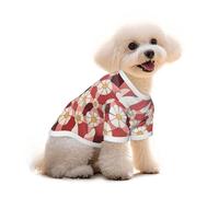 Cotton Dog Cat T-Shirt - Colorful Romance Breathable Summer Vest for Small Dogs, Soft Puppy Tank Top, Lightweight Pet Clothes Large
