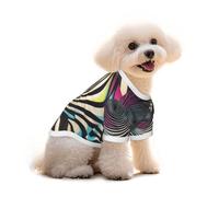 Cotton Dog Cat T-Shirt - Deformed Spiral Vortex Breathable Summer Vest for Small Dogs, Soft Puppy Tank Top, Lightweight Pet Clothes Large