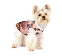 Cotton Dog T-Shirt/Cows and Strawberries Print Pet Vest Soft Breathable Sleeveless Tank Top Clothes, for Large Puppy Cat