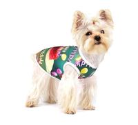 Cotton Dog T-Shirt/Happy Birthday Beautiful Print Pet Vest Soft Breathable Sleeveless Tank Top Clothes, for Small Puppy Cat
