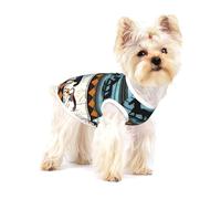 Cotton Dog T-Shirt/Horse Stripes Pattern Print Pet Vest Soft Breathable Sleeveless Tank Top Clothes, for Small Puppy Cat