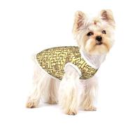 Cotton Dog T-Shirt/Treasure Maze Print Pet Vest Soft Breathable Sleeveless Tank Top Clothes, for Large Puppy Cat