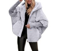 Cotton Down Jacket for Women UK Womens Coats Ladies Solid Color Winter Short Softshell Jacket Oversized Warm Comfortable Zipper Down Jacket with Pockets Streetwear & Outdoor Activities Grey