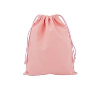 Cotton Drawstring Bag Storage Portable Bag Draw String Bags Drawstring Backpack Stuff Sack Food(Lotus pink,13x16cm)