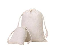 Cotton Drawstring Bags Flat Mouth Drawstring Cotton Cloth Bundle Pocket Traditional Chinese Medicine Spice Tea Bag Sundries Storage Supplies(17x23cm)