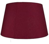 Cotton Drum Shade Vintage Tapered Fabric Easy Fit Table Lamp & Ceiling Pendant Light Shade (Burgundy, 16" (40cm))