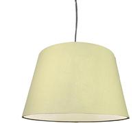Cotton Drum Shade Vintage Tapered Fabric Easy Fit Table Lamp & Ceiling Pendant Light Shade (Cream, 10" (25cm))