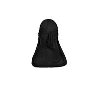 Cotton Durag Black, Quick Dry Lightweight and Breathable Du-Rag for Men and Women, Headgear, Bandana With Long Tails By Fabz Beauty (One Pack)