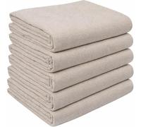 Cotton Dust Sheets for Painting & Decorating | Paint Sheets | Drop Cloth | Painting & Paint Cover Sheets | Dust Sheets for Furniture | Washable and Reusable | (Cotton, 10ft x 8ft -3.1m x 2.4m) (5)