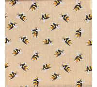 Cotton Fabric Bee Fabric for Dress Masks Quilting Material Bumblebee 140cm Wide