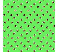 Cotton Fabric Bee Fabric for Dress Masks Quilting Material Bumblebee 140cm Wide (Apple, Per Half Metre)