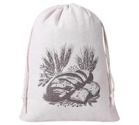 Cotton Fabric Bread Freshnesses Bag With Drawstring And Lined Reusable Container For Sandwich Rolls Pastries Storage Bag