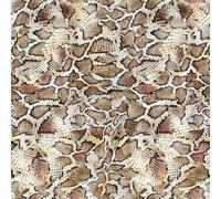Cotton Fabric - Brown Snake Skin Digital Print 100% Cotton - Craft Material