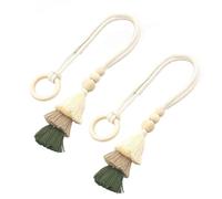 Cotton Fabric Curtain Tiebacks Clip Set Of 2 Window Drapery Holdbacks Ties Easy Installation Decorative Room Accent Easy Installation Curtain Clip Set
