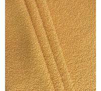 Cotton Fabric Knitted Fleece Fabric 150cm Wide Teddy Velvet Fabric by The Metre,Fluffy Plush DIY Handmade Upholstery Fabric for Doll Throw Cloth Making (Yellow)