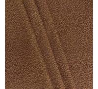 Cotton Fabric Knitted Fleece Fabric 150cm Wide Teddy Velvet Fabric by The Metre,Fluffy Plush DIY Handmade Upholstery Fabric for Doll Throw Cloth Making (Light Coffe