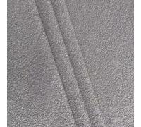 Cotton Fabric Knitted Fleece Fabric 150cm Wide Teddy Velvet Fabric by The Metre,Fluffy Plush DIY Handmade Upholstery Fabric for Doll Throw Cloth Making (Grey)