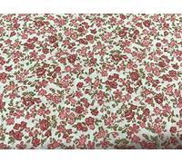 Cotton Fabric, Liberty Pink Flower Fabrics, Children's Fabrics, Fabrics by the Metre, 1 m x 150 cm, Work and Craft, Free Shipping