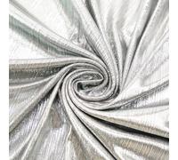 Cotton Fabric Luxurious Stretch Metallic Fabric DIY Handmade Cloth Wedding Dress Making Upholstery Fabric 143cm Wide Polyester Shining Fabric by The Metre