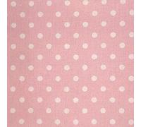 Cotton Fabric Polka Dot 7mm Spotty Spot for Dress Mask Quilting Material 140cm Wide (Candy Pink, Per Half Metre)