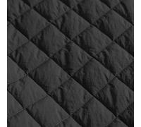 Cotton Fabric Quilted Cotton Linen DIY Sewing Patchwork Fabric Three Layers Cloth for Down Coat Padded Jacket Home Texture Clothing for Needlework(Black,100X150CM)