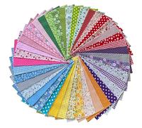 Cotton Fabric Squares, Floral Patchwork Fabric Bundle for Sewing, Quilting & DIY Crafts, 100% Cotton Material for Sewing, Mixed Color & Pattern Fabric Squares (42, 25 x 25CM)