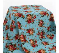 Cotton Fabric Vintage Floral Quilting Fabric by The Metre,145cm Wide DIY Craft Project Costume Home Tablecloth Curtain Upholstery Fabric (Green)