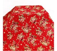 Cotton Fabric Vintage Floral Quilting Fabric by The Metre,145cm Wide DIY Craft Project Costume Home Tablecloth Curtain Upholstery Fabric (Red)