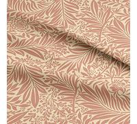 Cotton Fabric - William Morris Larkspur Rose Pink Floral Craft Fabric Material Metre