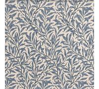 Cotton Fabric - William Morris Willow Bough Azure Blue Leaves - Craft Fabric Material Metre