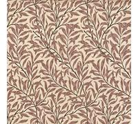 Cotton Fabric - William Morris Willow Bough Rose Pink Leaves - Craft Fabric Material Metre