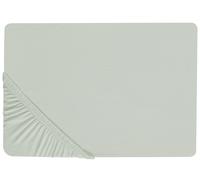 Fitted Sheet JANBU Cotton 180 x 200 cm Light Green