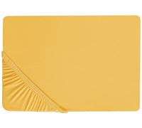 Fitted Sheet JANBU Cotton 180 x 200 cm Mustard