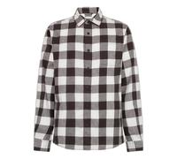 Cotton flannel checked shirt KnowledgeCotton Apparel - GOTS Marron 2XL