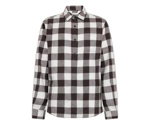Cotton flannel checked shirt KnowledgeCotton Apparel - GOTS Marron 2XL