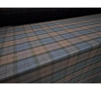 Cotton Flannel Fabric, per metre - Tartan Check - Plum & Navy